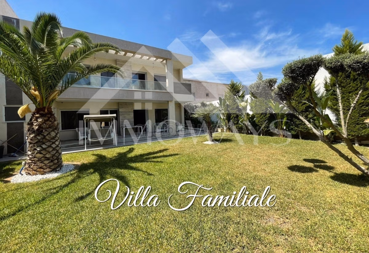 Villa S4 avec Jardin à Louer à Gammarth